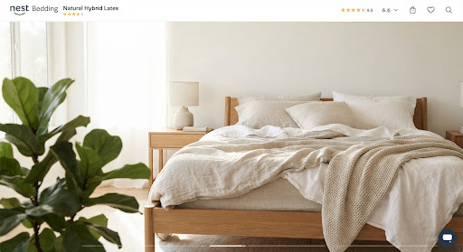 Nest Bedding Natural Hybrid Latex mattress