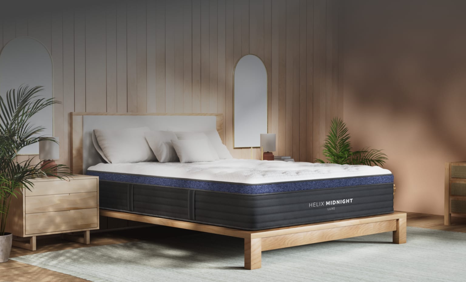 Helix mattress-matching hero module from Helix Sleep's homepage