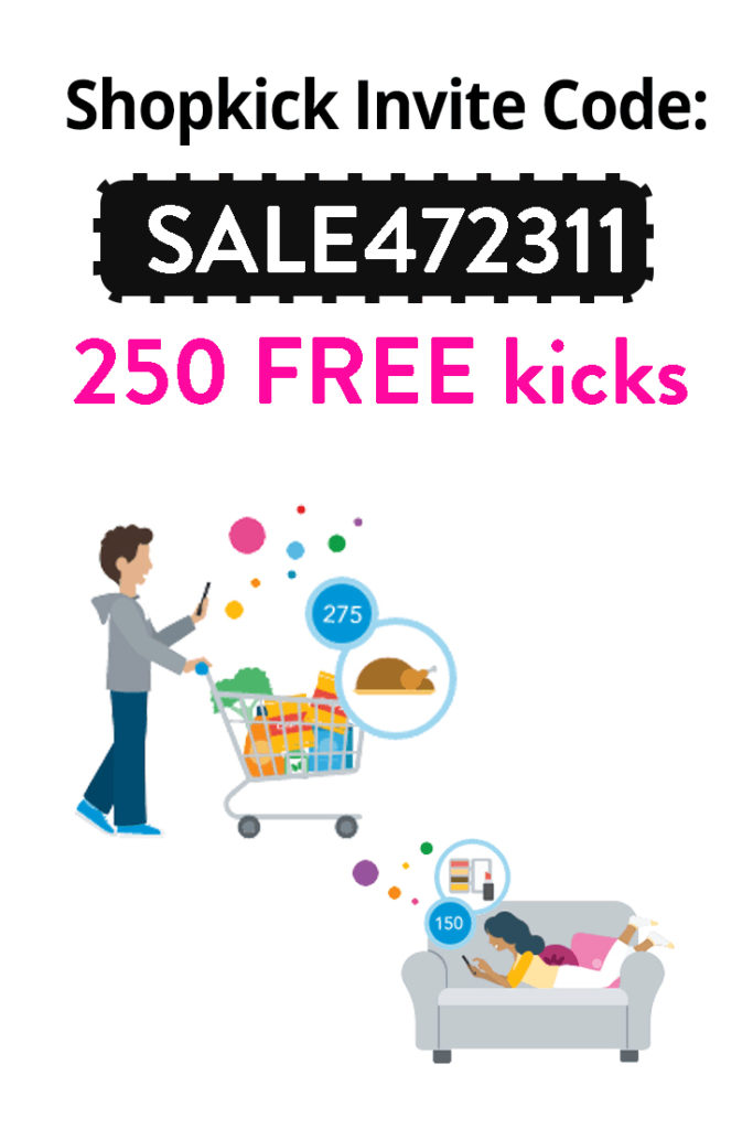 Shopkick Invite Codes: Get 250 kicks FREE with code SALE472311