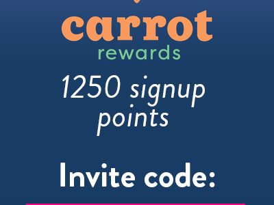 Carrot Rewards Invite Code: Get 1250 points with code LUCYF9781