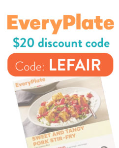 EveryPlate Discount Code | $20 with code: LEFAIR