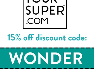 Your Super Coupon Code | 15% off code: WONDER