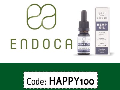 Endoca CBD Coupon Code | 10% off code: HAPPY100