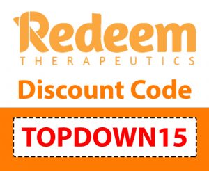 Redeem Therapeutics Discount Code | Code: TOPDOWN15