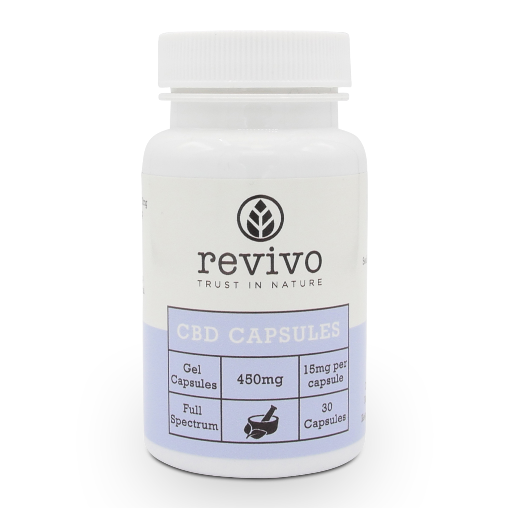 Revivo CBD soft gel capsules 450mg