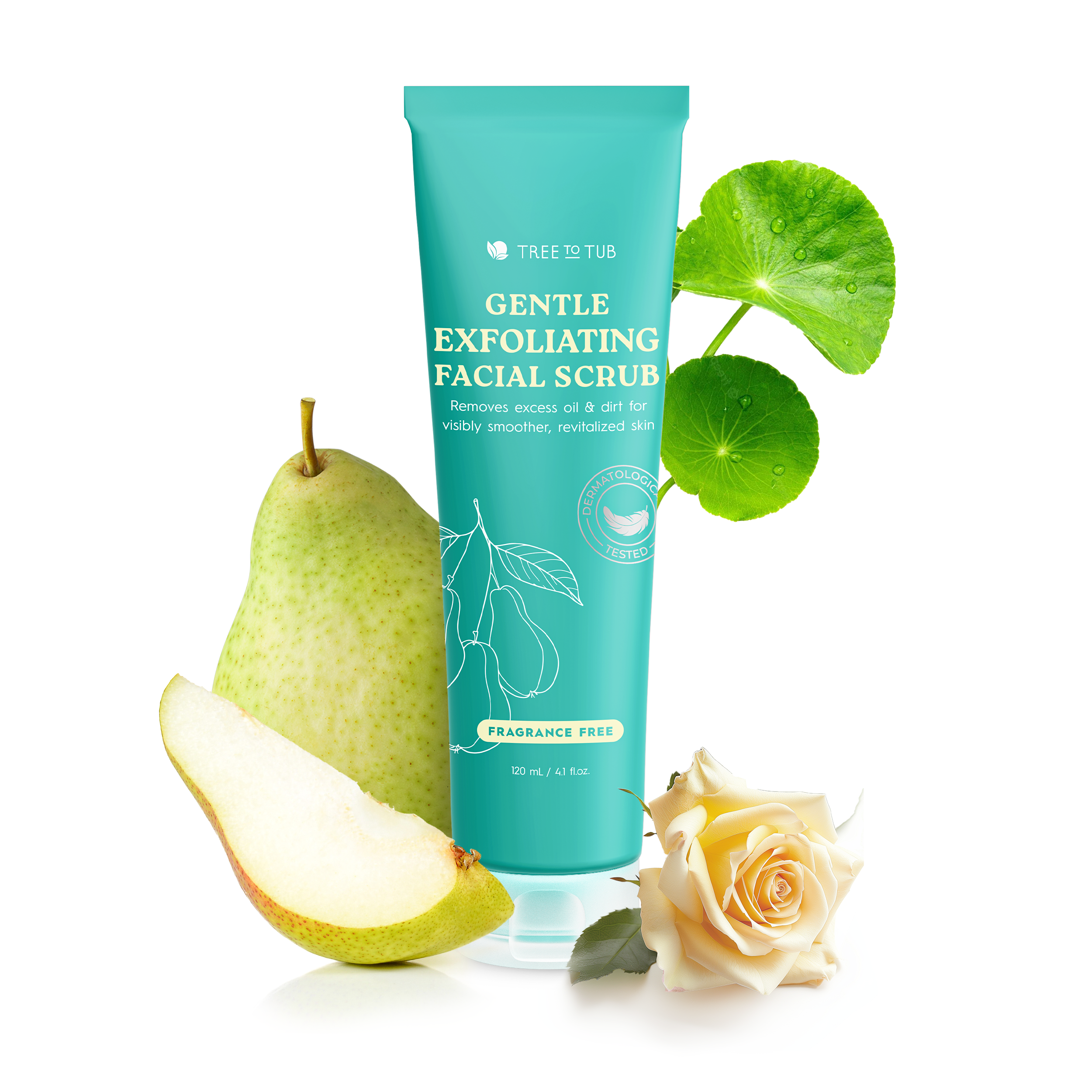 A Tree to Tub facial scrub product, from the brand's current lineup
