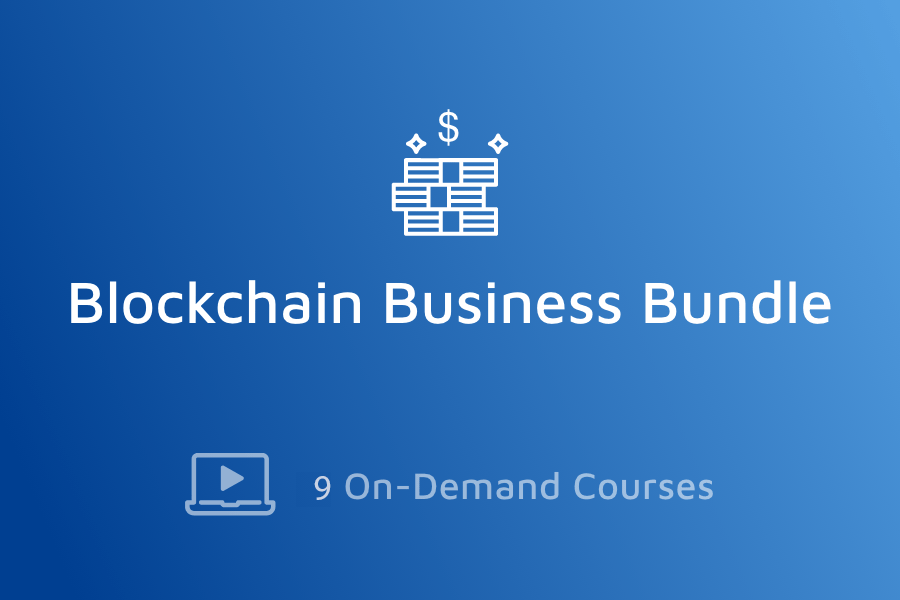 Blockchain On-Demand Business Bundle course product image, from the Blockchain Training Alliance website