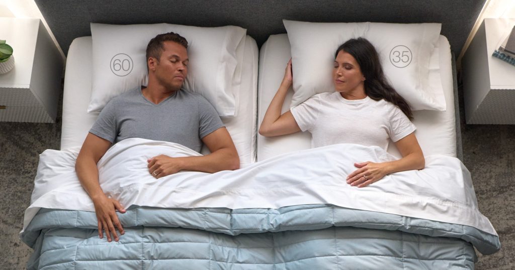 Current official Sleep Number 360 smart bed product photography