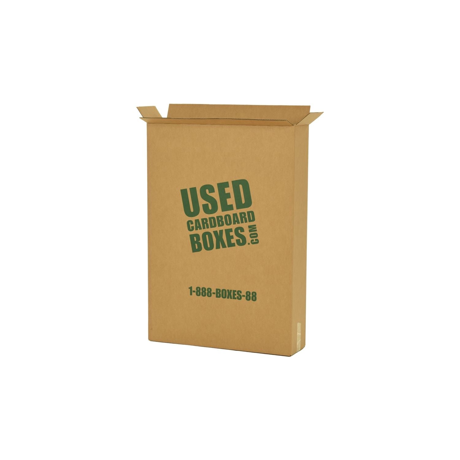 Stack of used moving boxes from Used Cardboard Boxes, studio product photo