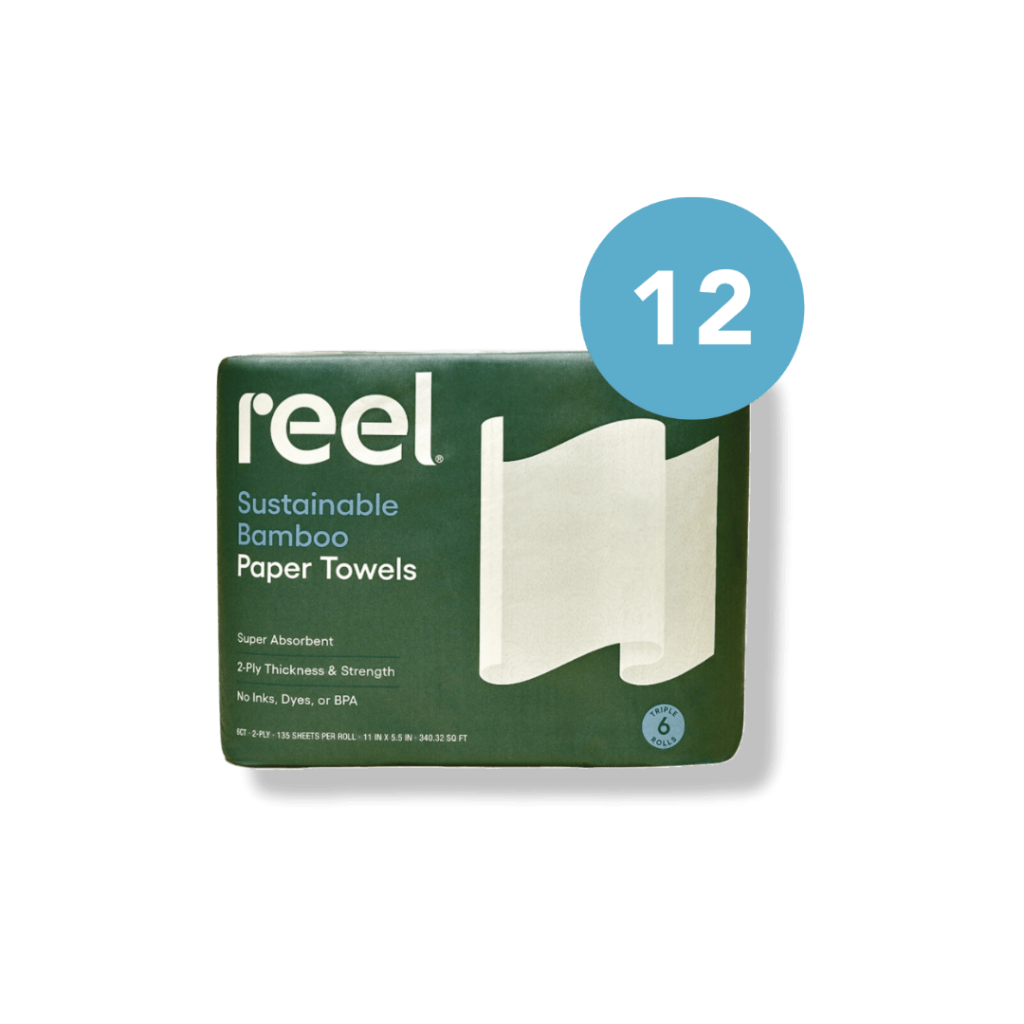 Reel bamboo paper towels