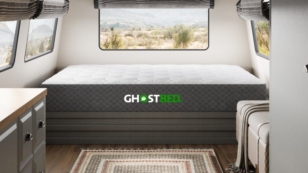 GhostBed RV Hybrid mattress lifestyle photo
