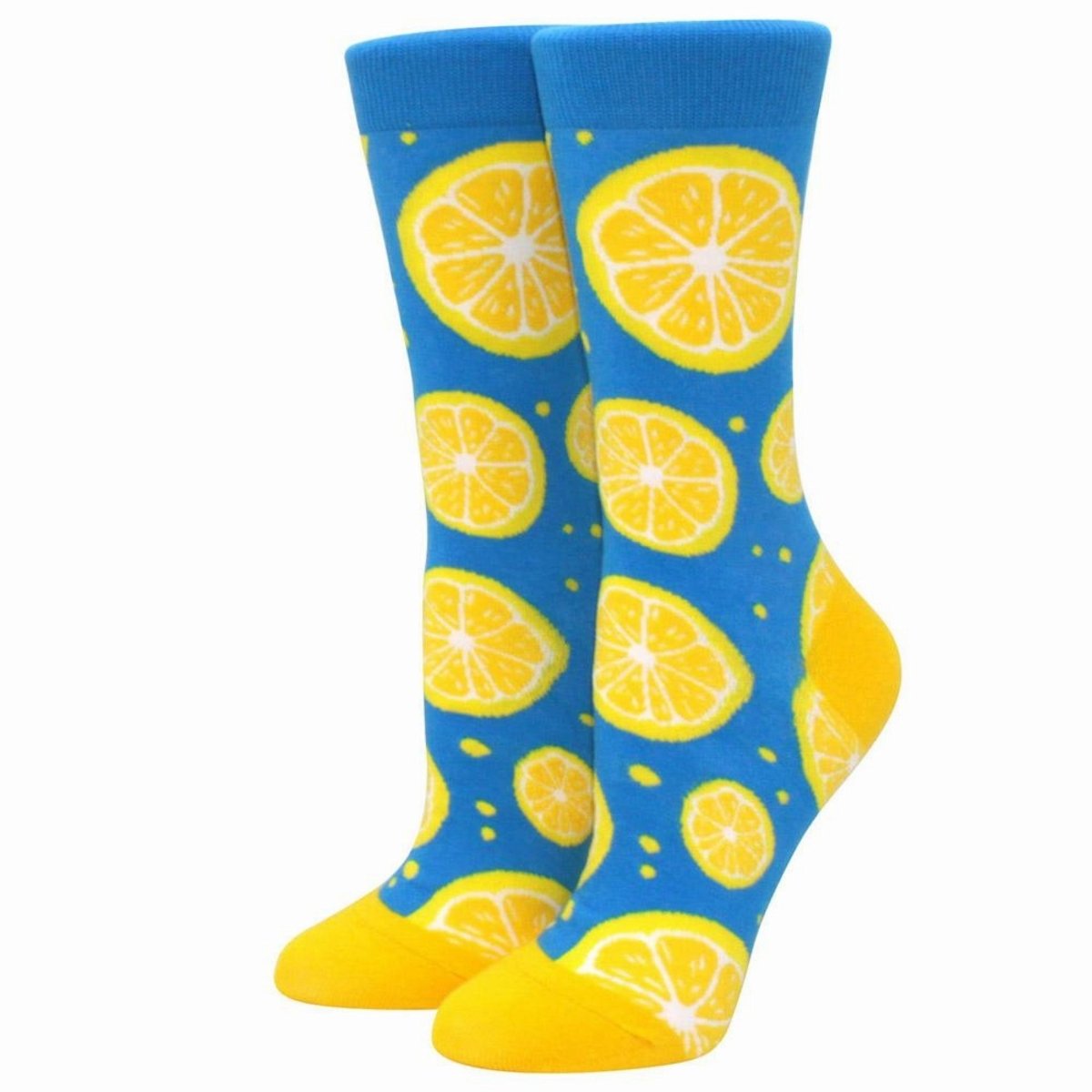 Lemon-patterned socks from The Sock Panda's current catalog