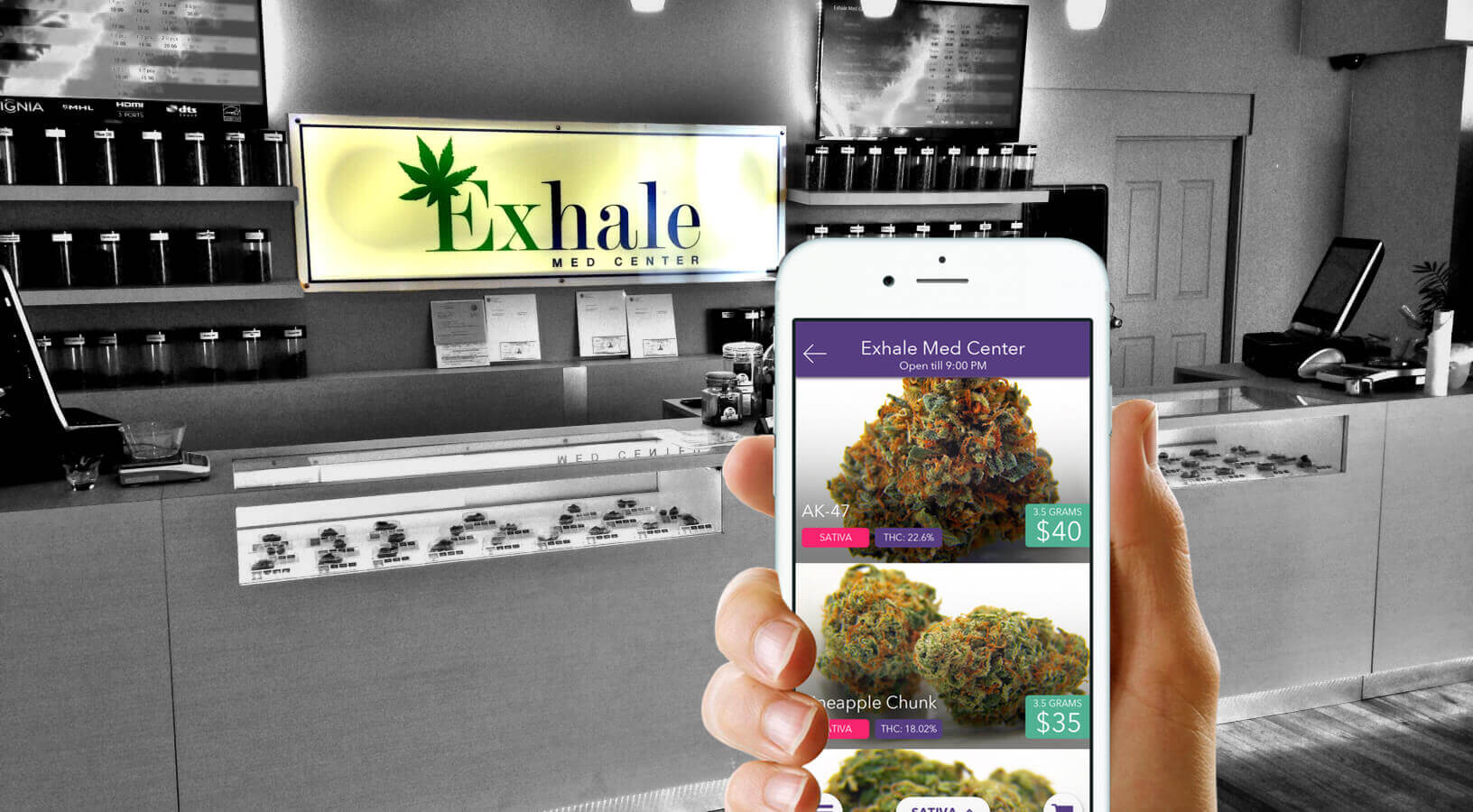 Nugg marijuana delivery marketing photo