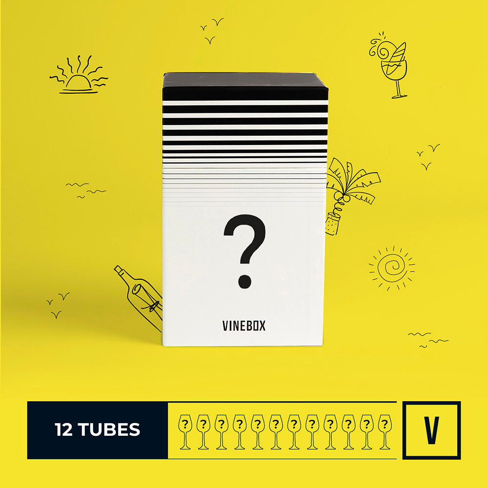 VineBox mystery wine box packaging, from VineBox's current product lineup
