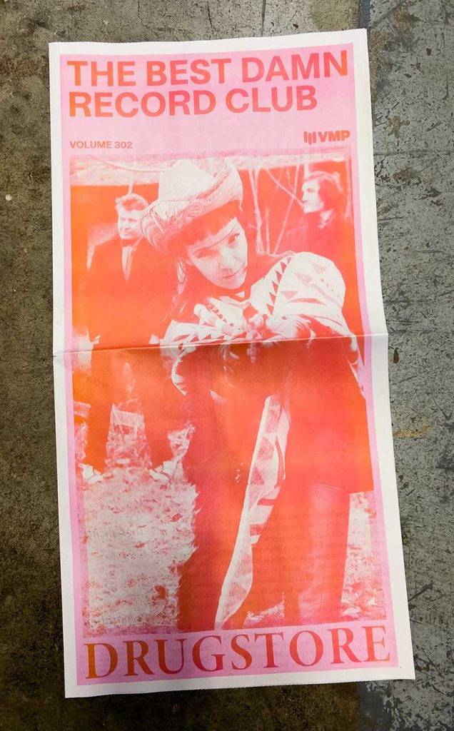 Vinyl Me, Please's Best Damn Record Club newspaper insert, December edition
